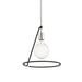 Mitzi - H245701-PN/BK - One Light Pendant - Dana - Polished Nickel/Black