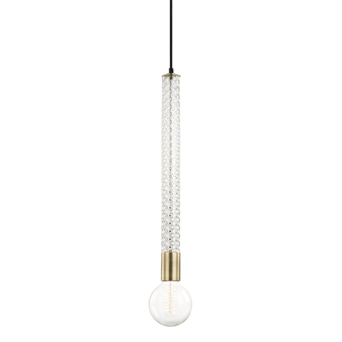 Mitzi - H256701-AGB - One Light Pendant - Pippin - Aged Brass