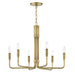 Mitzi - H261806-AGB - Six Light Pendant - Brigitte - Aged Brass