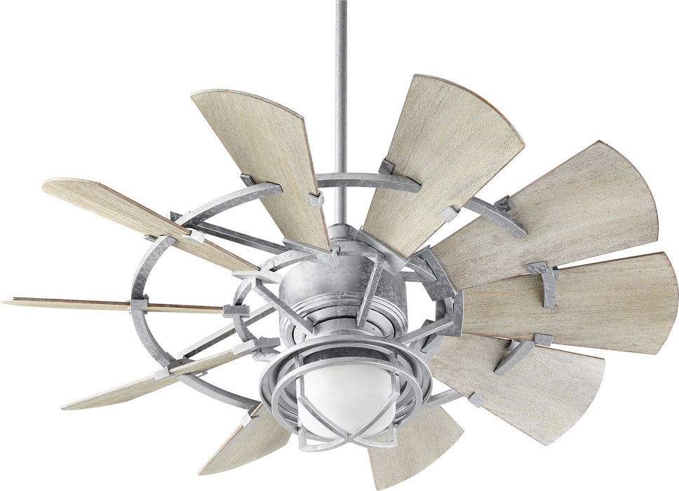 LED Fan Light Kit from the Windmill collection in Galvanized finish