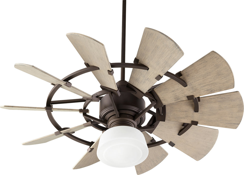 44``Patio Fan from the Windmill collection in Oiled Bronze finish