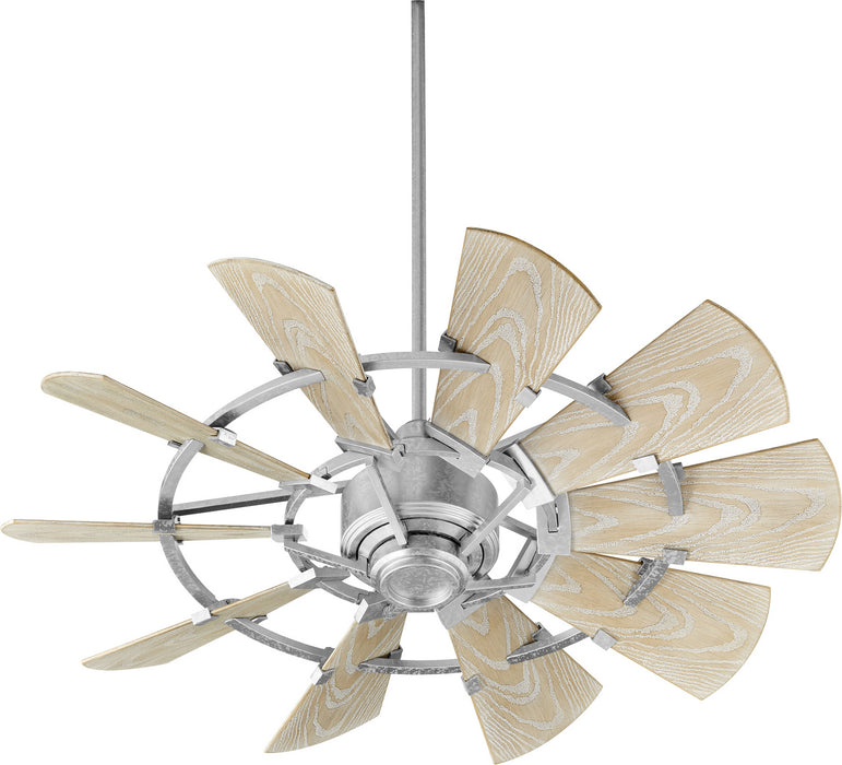 Quorum - 194410-9 - 44``Patio Fan - Windmill - Galvanized
