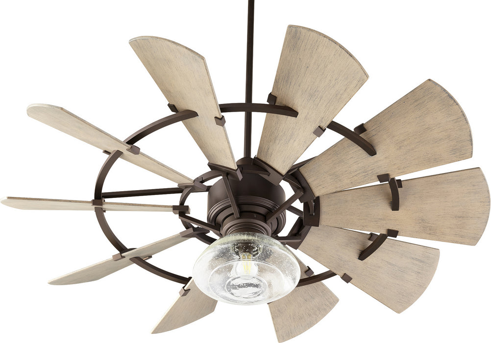 52``Patio Fan from the Windmill collection in Oiled Bronze finish