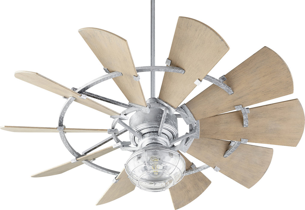 52``Patio Fan from the Windmill collection in Galvanized finish