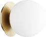 Quorum - 339-1-80 - One Light Wall Mount - Aged Brass
