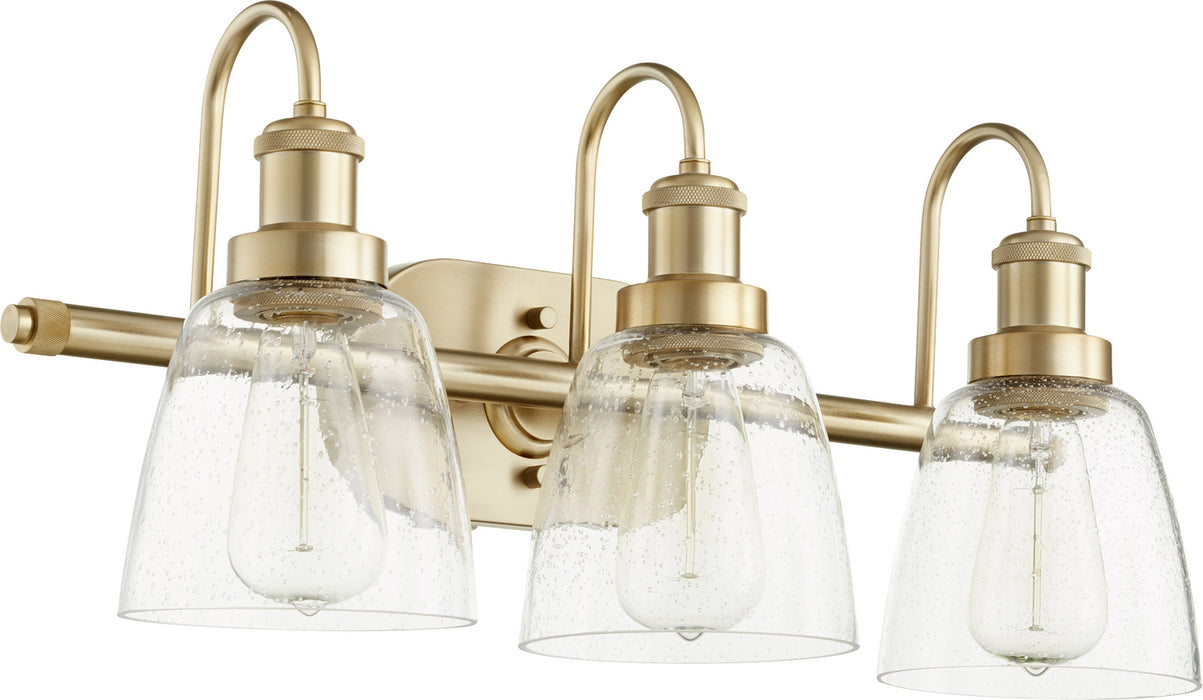 Quorum - 508-3-80 - Three Light Vanity - Aged Brass