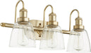 Quorum - 508-3-80 - Three Light Vanity - Aged Brass