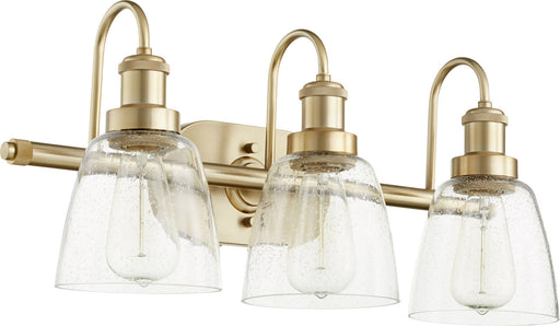 Quorum - 508-3-80 - Three Light Vanity - Aged Brass