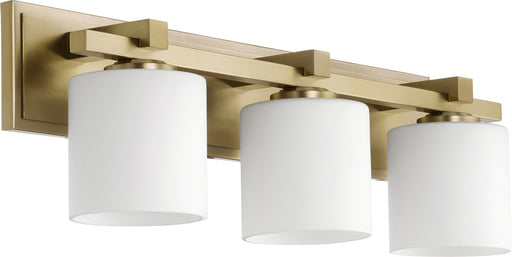 Quorum - 5369-3-80 - Three Light Vanity - Aged Brass