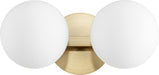 Quorum - 539-2-80 - Two Light Vanity - Aged Brass