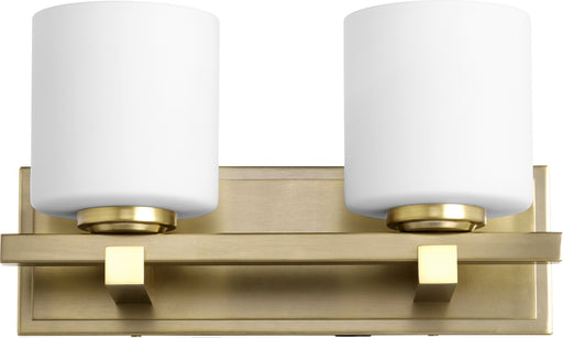 Quorum - 5669-2-80 - Two Light Wall Mount - Aged Brass