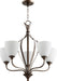 Quorum - 6127-5-86 - Five Light Chandelier - Jardin - Oiled Bronze