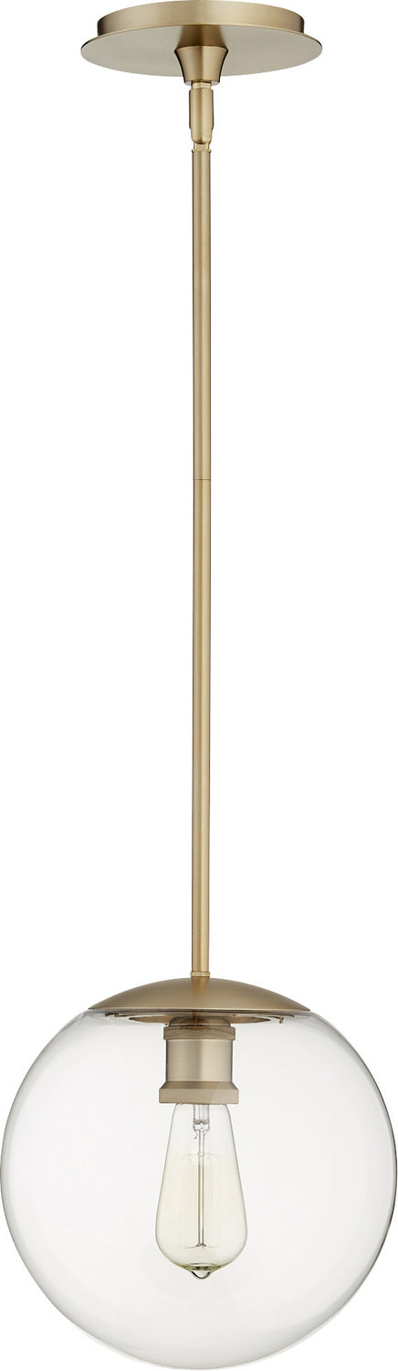 Quorum - 80-10-80 - One Light Pendant - Aged Brass