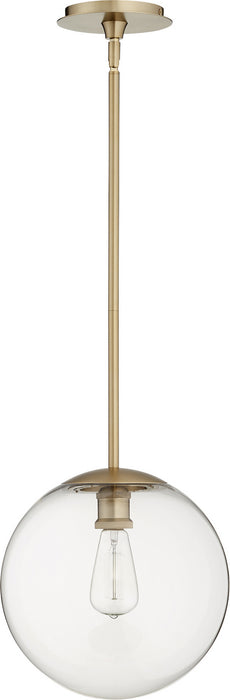 Quorum - 80-12-80 - One Light Pendant - Aged Brass
