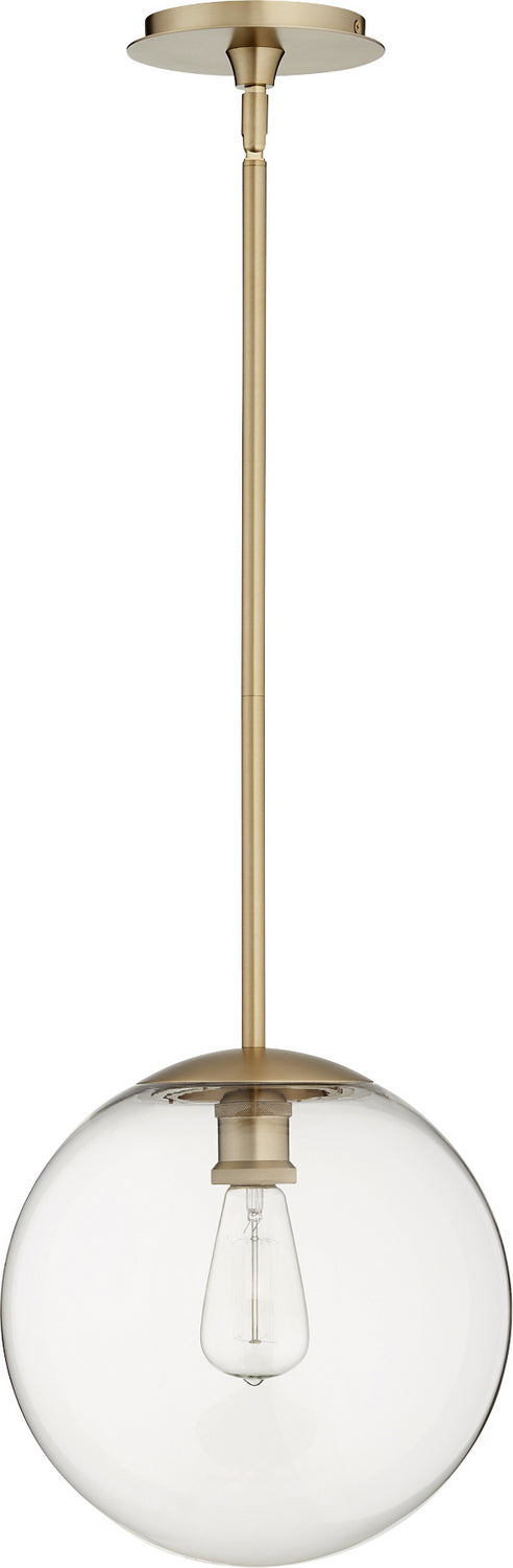 Quorum - 80-12-80 - One Light Pendant - Aged Brass