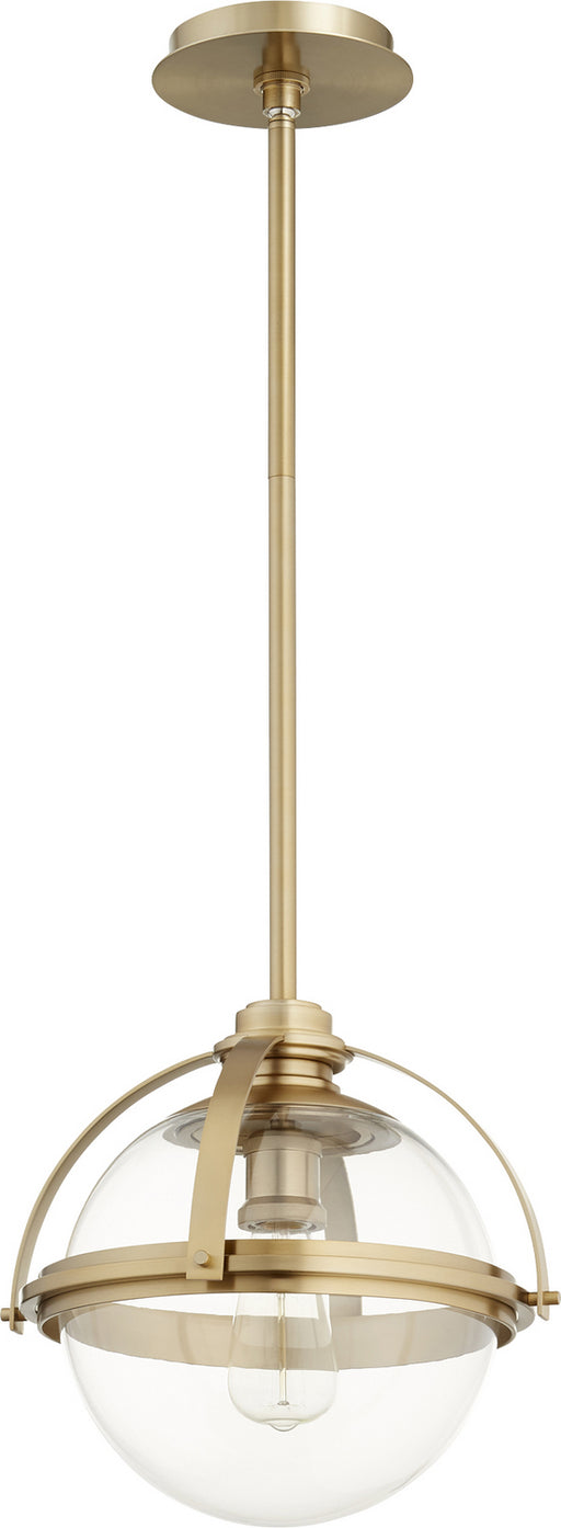Quorum - 88-13-80 - One Light Pendant - Aged Brass