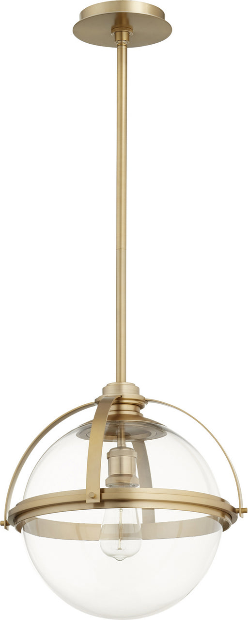 Quorum - 88-15-80 - One Light Pendant - Aged Brass
