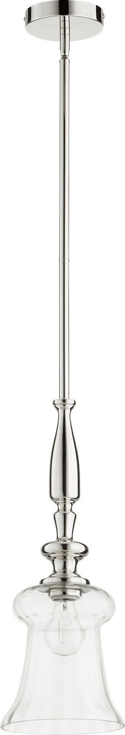 Quorum - 883-62 - One Light Pendant - Polished Nickel w/ Clear