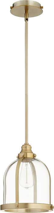 Quorum - 886-80 - One Light Pendant - Aged Brass