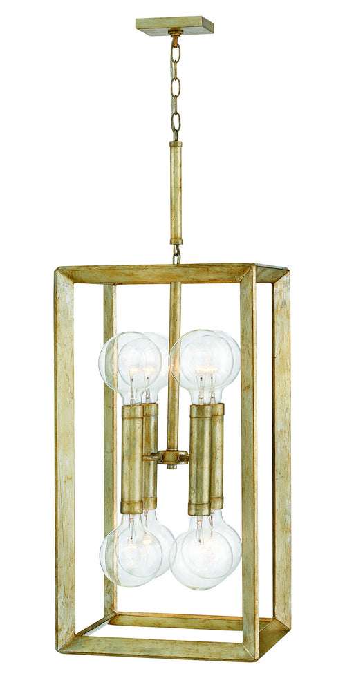 Hinkley - 3108SL - Eight Light Foyer Pendant - Tinsley - Silver Leaf