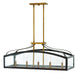 Hinkley - 3416BZ - Five Light Linear Chandelier - Clarendon - Bronze