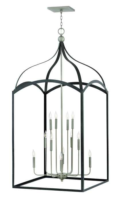 Hinkley - 3419DZ - 12 Light Chandelier - Clarendon - Aged Zinc