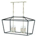 Hinkley - 3534BK - Eight Light Linear Chandelier - Stinson - Black