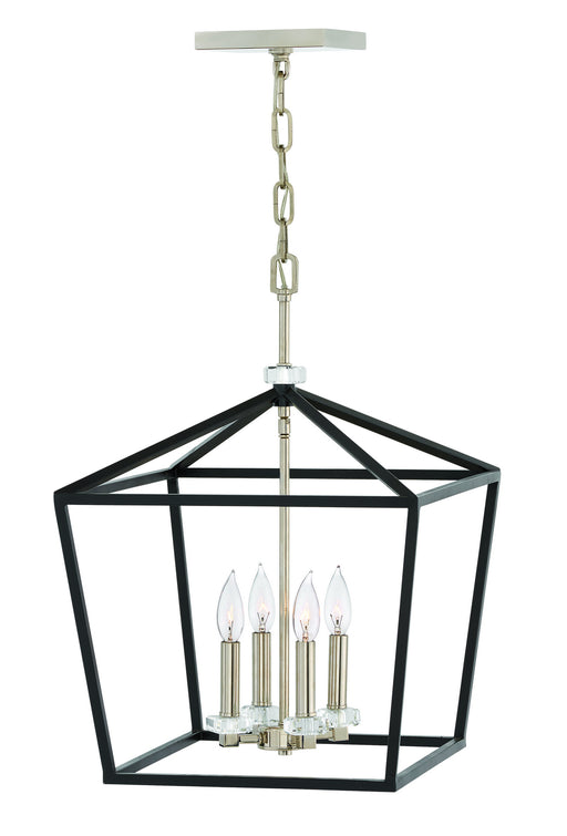 Hinkley - 3535BK - Four Light Chandelier - Stinson - Black
