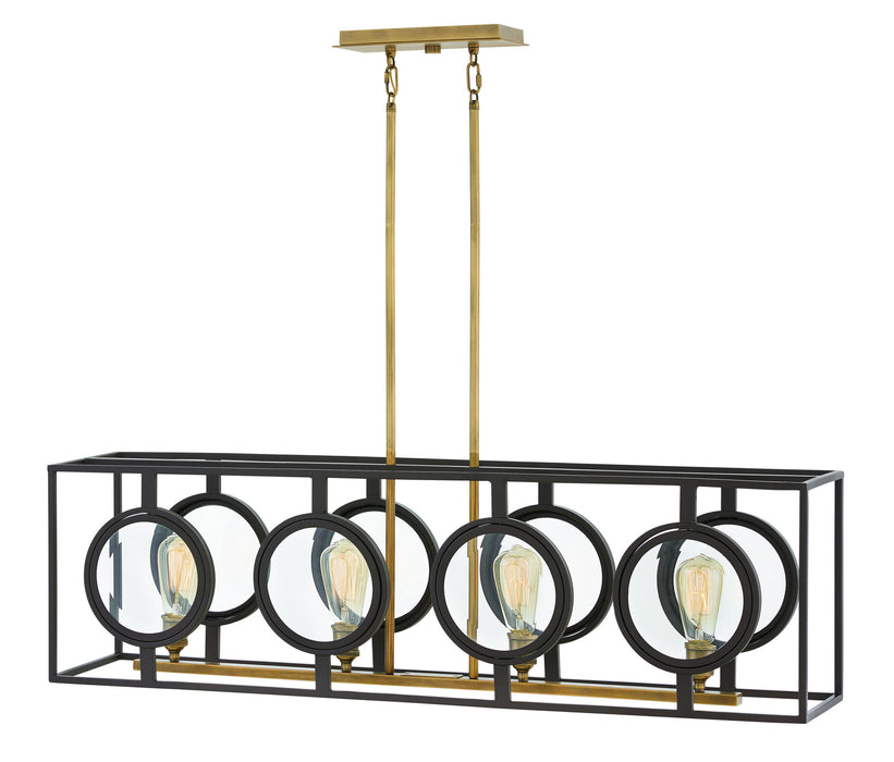 Hinkley - 3926KZ - Four Light Linear Chandelier - Fulham - Buckeye Bronze