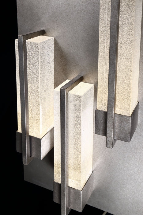 LED Outdoor Wall Mount from the Pari collection in Antique Silver finish