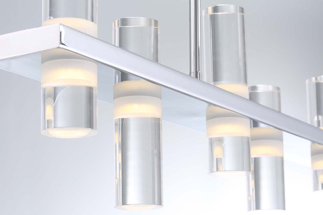 LED Chandelier from the Netto collection in Chrome finish