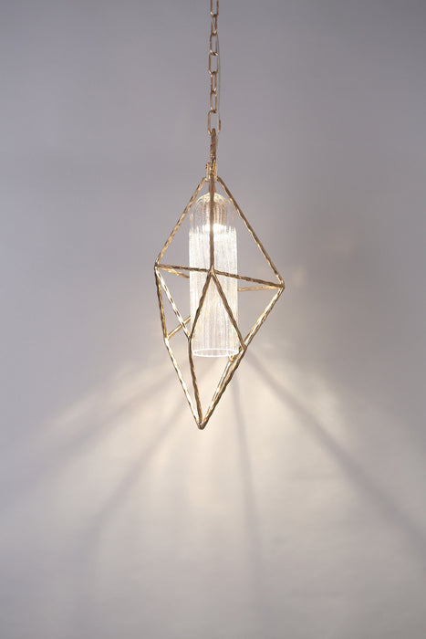 LED Pendant from the Verdino collection in Rose Gold finish