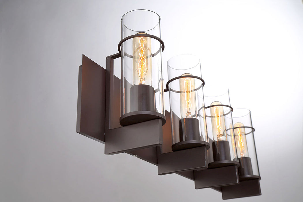 Four Light Bathbar from the Pista collection in Bronze finish