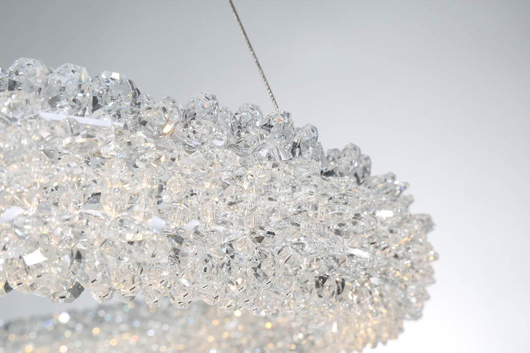 LED Chandelier from the Sassi collection in Chrome finish