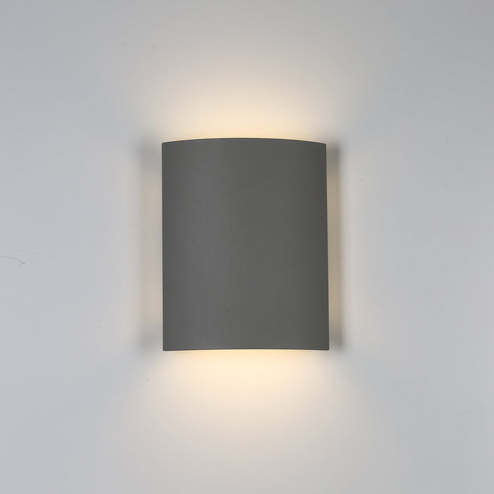 LED Wall Mount from the Outdoor Mount collection in Marine Grey finish