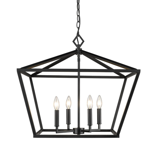 Millennium - 3294-MB - Four Light Pendant - None - Matte Black