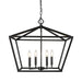 Millennium - 3294-MB - Four Light Pendant - None - Matte Black