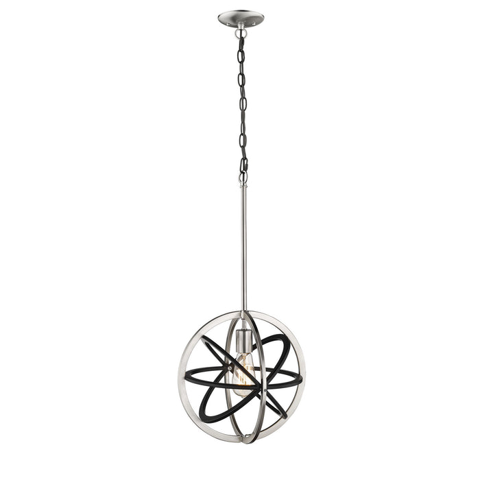 Millennium - 3395-MB/BN - One Light Pendant - None - Matte Black/Brushed Nickel