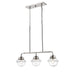 Millennium - 3463-PN - Three Light Island Pendant - Neo-Industrial - Polished Nickel