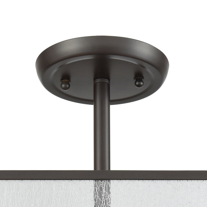 Two Light Semi Flush Mount from the Spencer collection in Oil Rubbed Bronze finish