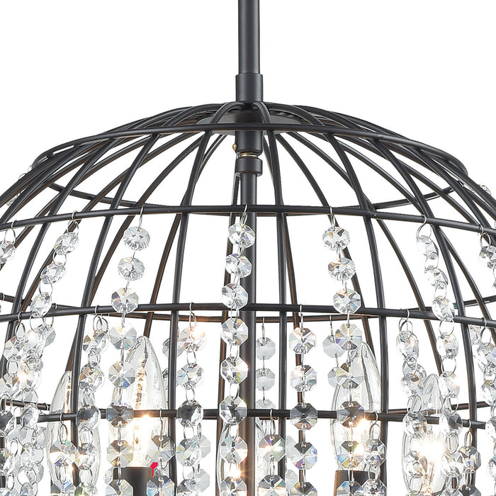 Five Light Chandelier from the Yardley collection in Oil Rubbed Bronze finish