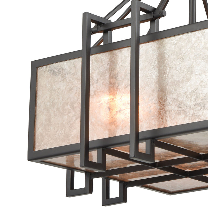 Three Light Chandelier from the Stasis collection in Oil Rubbed Bronze finish
