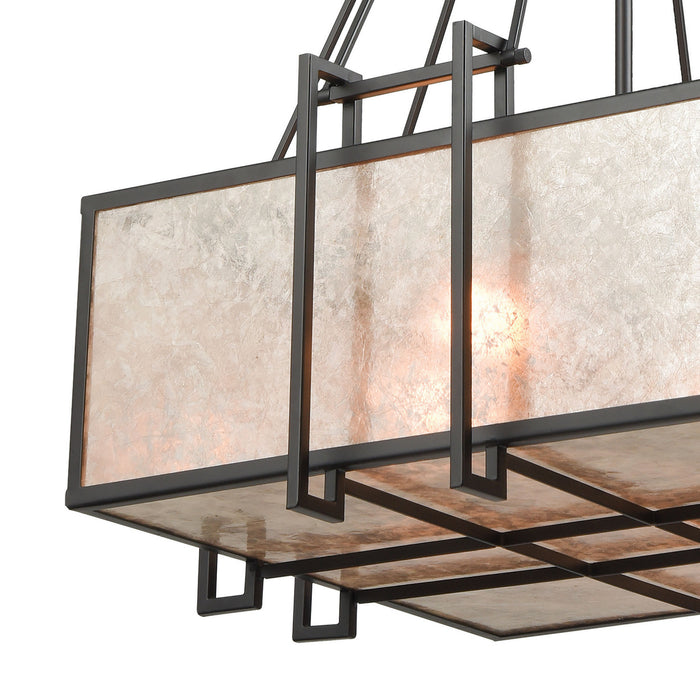 Four Light Chandelier from the Stasis collection in Oil Rubbed Bronze finish