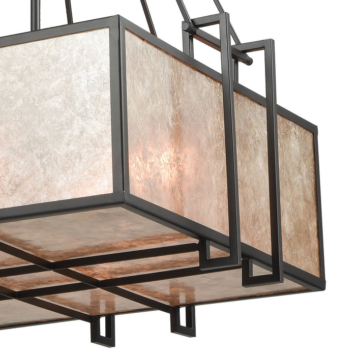 Four Light Chandelier from the Stasis collection in Oil Rubbed Bronze finish