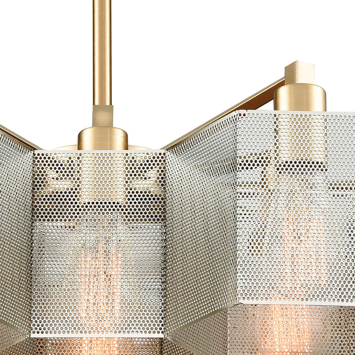 13 Light Chandelier from the Compartir collection in Polished Nickel finish
