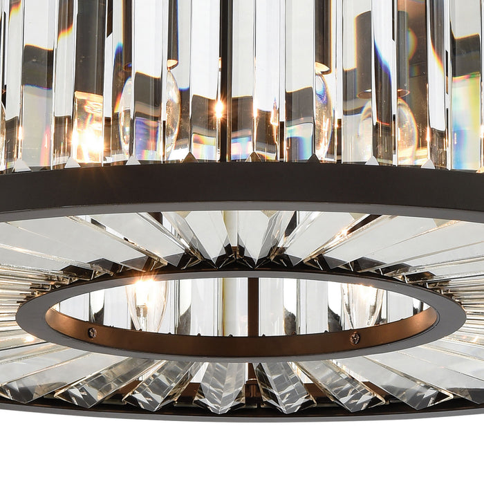 Nine Light Chandelier from the Palacial collection in Oil Rubbed Bronze finish