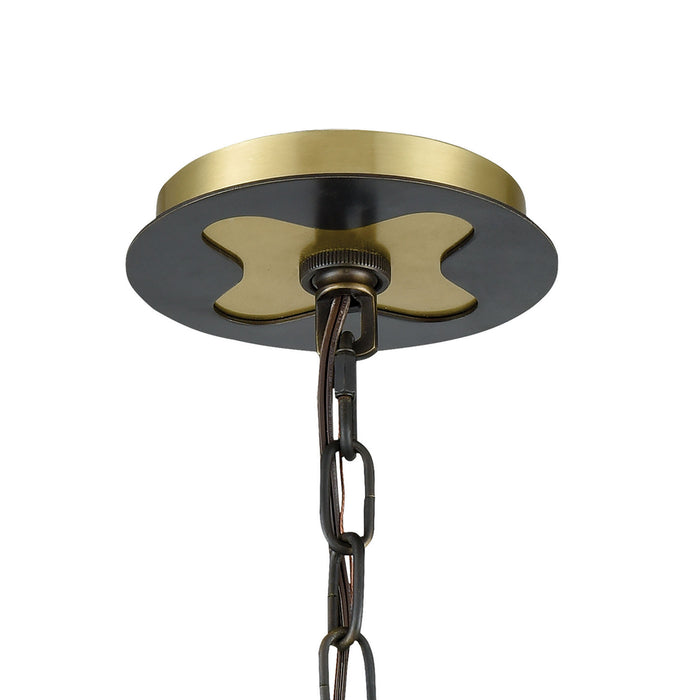 One Light Pendant from the Janis collection in Aged Brass finish