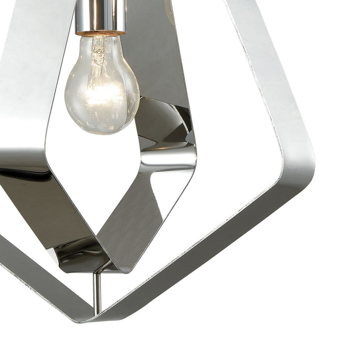 One Light Pendant from the Anguluxe collection in Polished Chrome finish