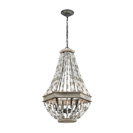 ELK Home - 33193/4 - Four Light Chandelier - Summerton - Washed Gray, Malted Rust, Malted Rust