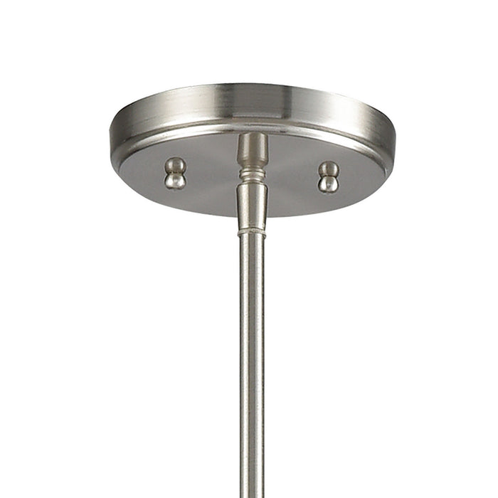 Ten Light Chandelier from the Delphine collection in Satin Nickel finish